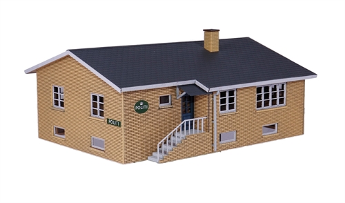 Hobbytrade 87289 Police House Countryside Policeman's Villa Yellow Stone, H0